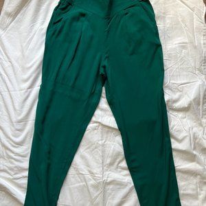 Free People Linen Green Jogger - Small